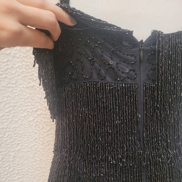 Fashion Nova Black Fringe Dress - Picture 8 of 8